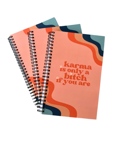 Karma is a B*tch Spiral Notebook