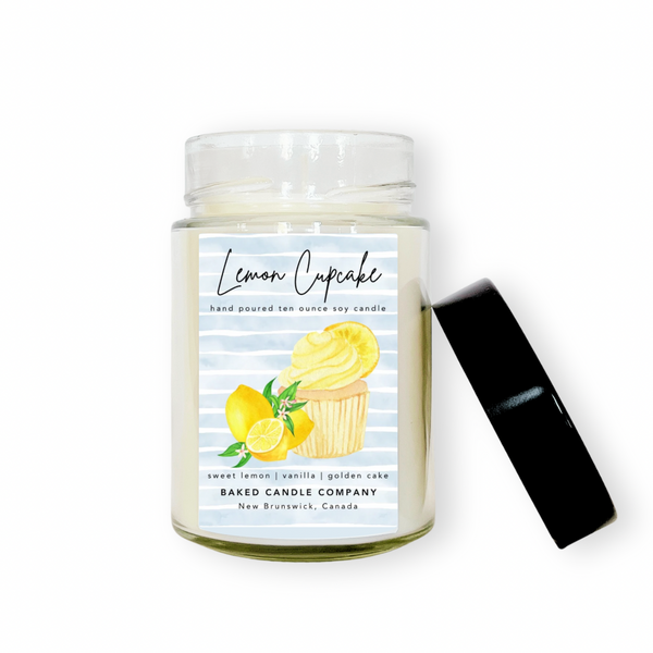 Lemon Cupcake Candle 10oz | Baked Candle Company