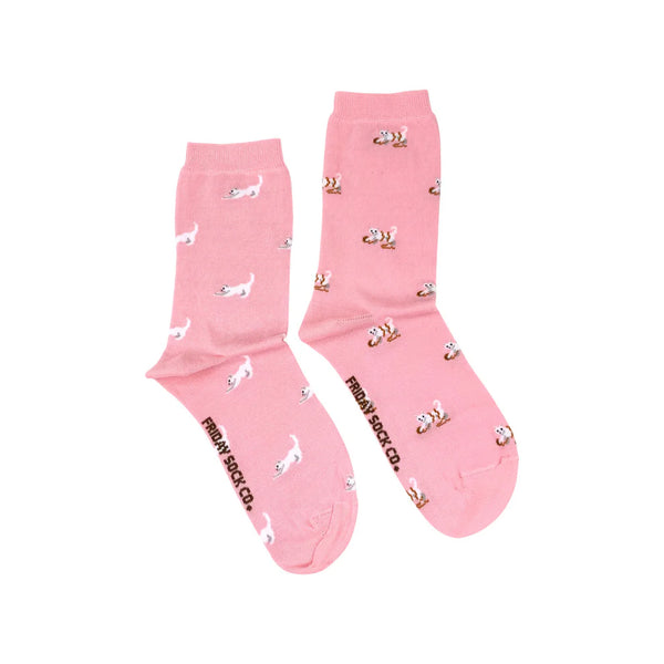 Women's Tiny Cat Socks (Crew)