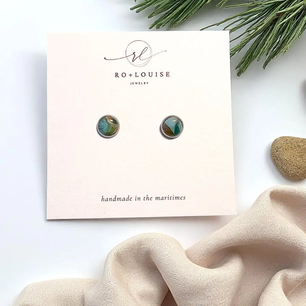 Jane Stud Earrings - Ontario Stone
