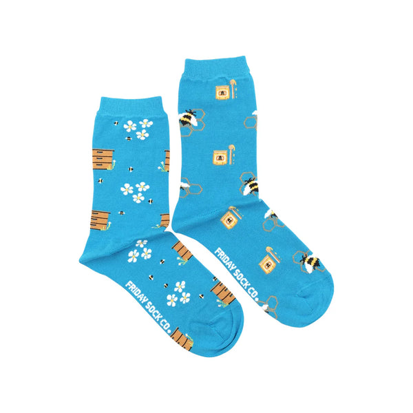 Women's Bee Hive & Honey Socks (Crew)
