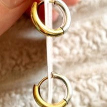 Surrey & Sydney 14k Gold Plated Duo Hoops