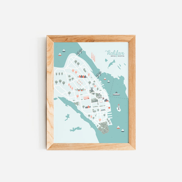 Halifax Map Print