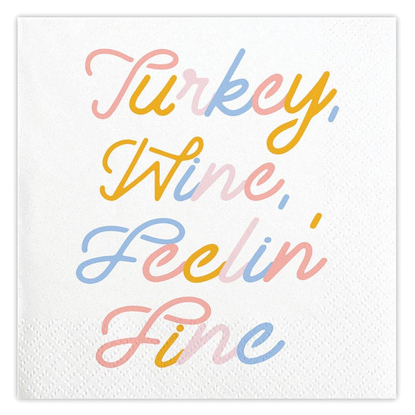 Turkey Wine Napkins
