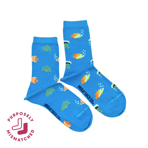 Women's Oceanlife Mismatched Crew Socks - This Did Good