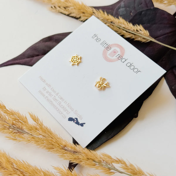 Little Red Door - Cozy Spider Earrings