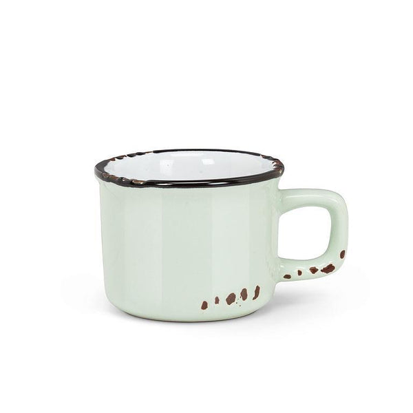Mint Enamel-Style Espresso Mug