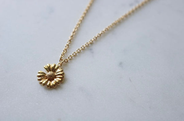 PH Handmade 18k Gold-Plated | Loves-Me-Not Daisy Necklace