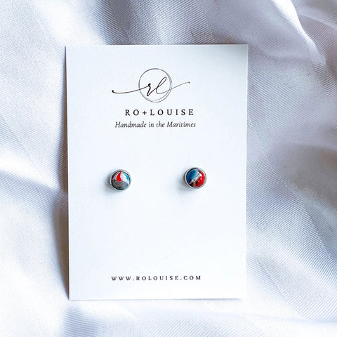 Jane Stud Earrings - Nova Scotia Stone