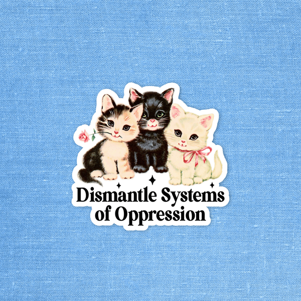 Dismantle systems of oppression Sticker