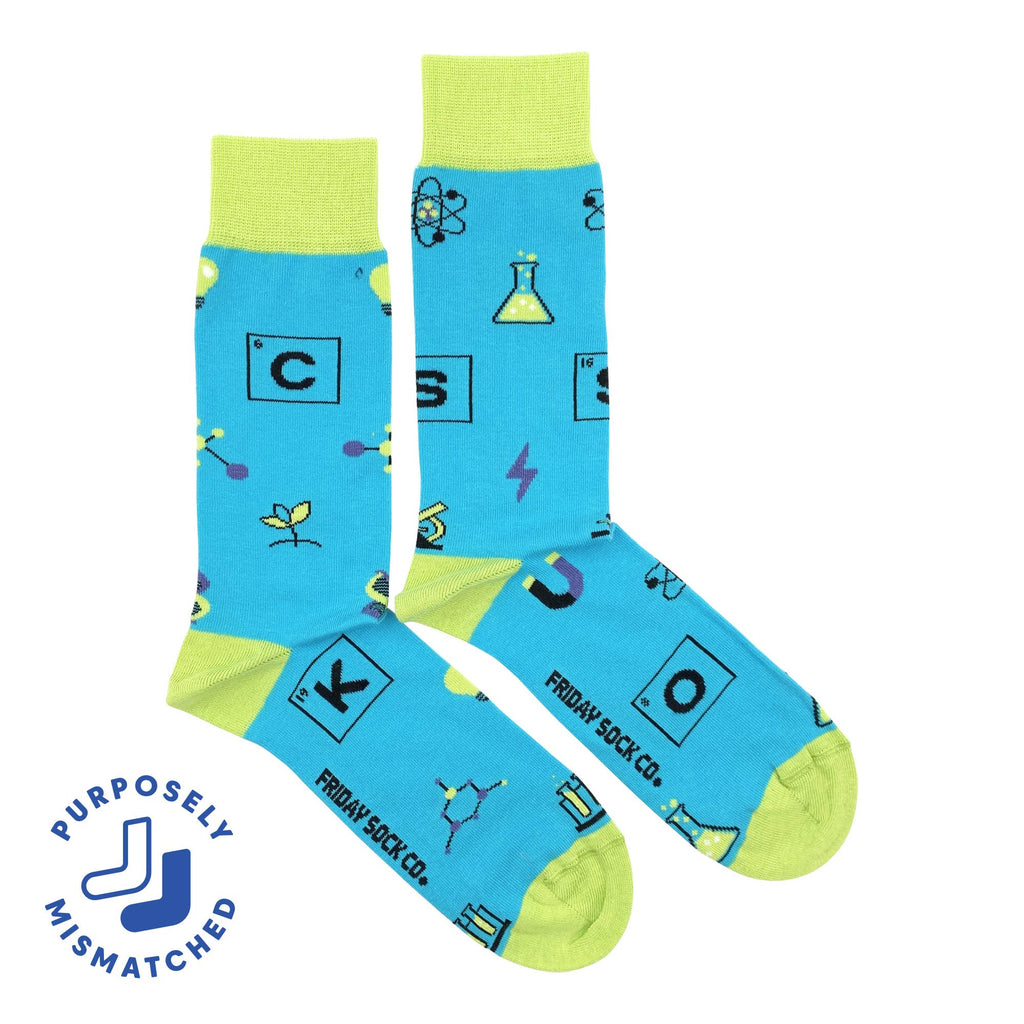 Science Lab Socks Men's Science Elements Socks – Halifax Paper Hearts