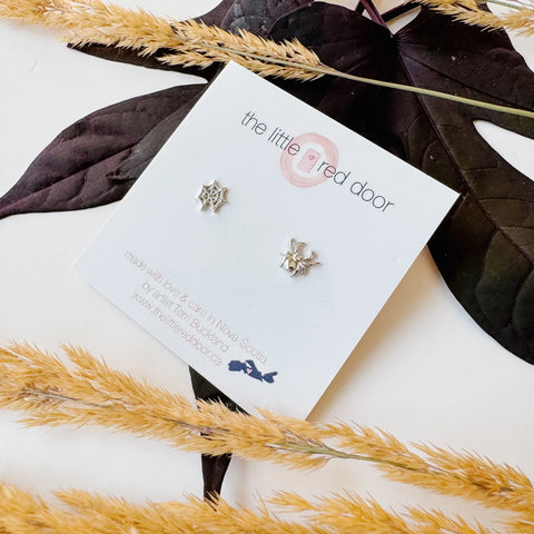 Little Red Door - Cozy Spider Earrings