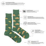 Men's Grizzly Bear & Salmon Socks
