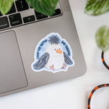 Seagull Jelly Yappin' and Snackin' Vinyl Sticker