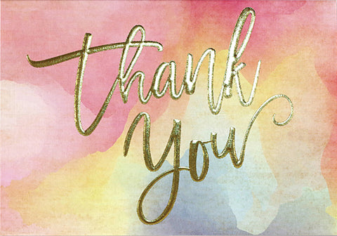 Watercolour Sunset Thank You Notes