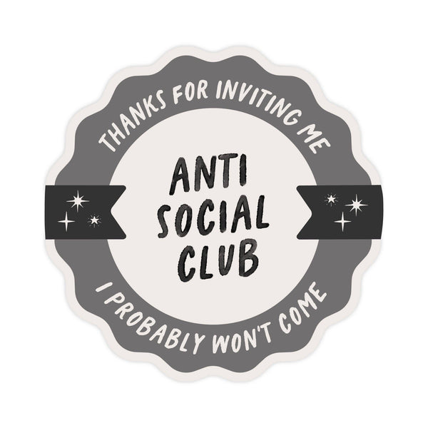 Anti-Social Club Vinyl Sticker