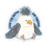 Seagull Jelly Yappin' and Snackin' Vinyl Sticker