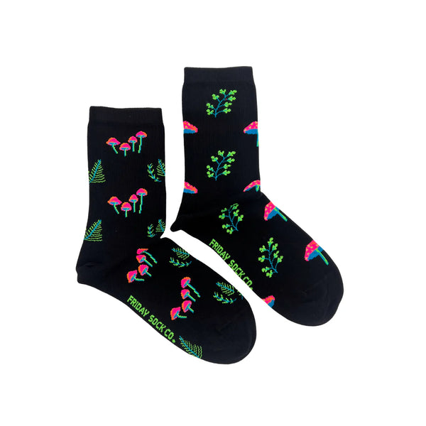 Women's Neon Mushrooms Socks