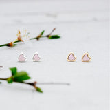 Pink Cherish Stud Earrings