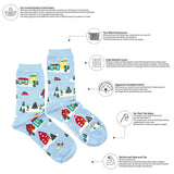 Women's Christmas Village Scene Socks