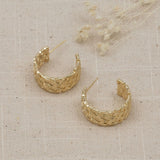 Criss Cross Hoop Earrings