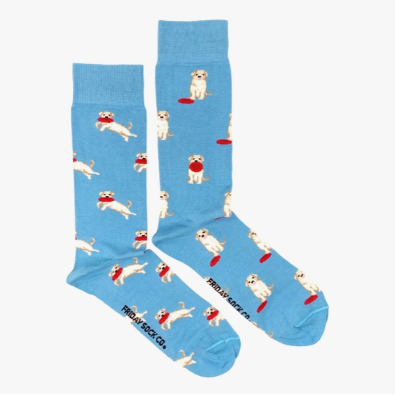 Men's Dog & Frisbee Socks (Tall)