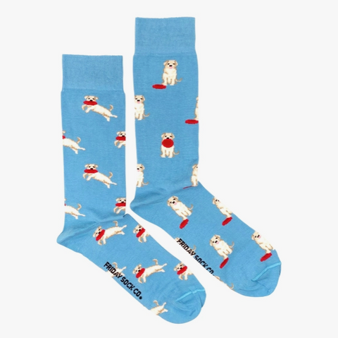 Men's Dog & Frisbee Socks (Tall)