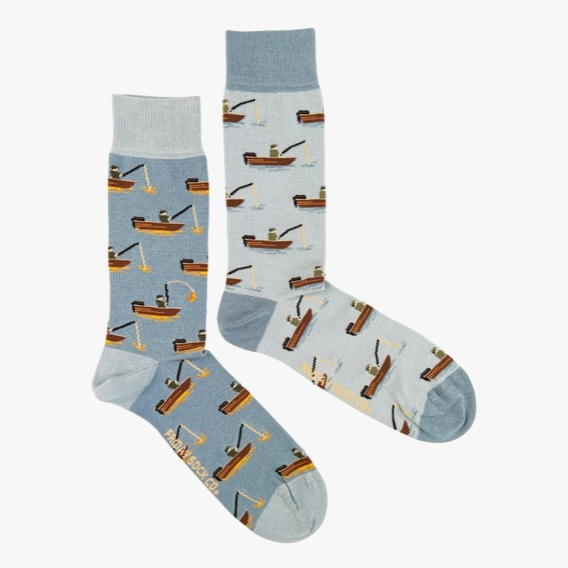 Men's Fish & Fisherman Socks (Tall)