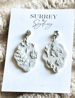 Surrey & Sydney Floral Clay Earrings