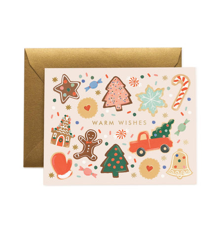 Set of 8 - Holiday Cookies Card