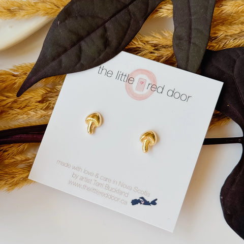 Little Red Door - Cozy Mushroom Earrings