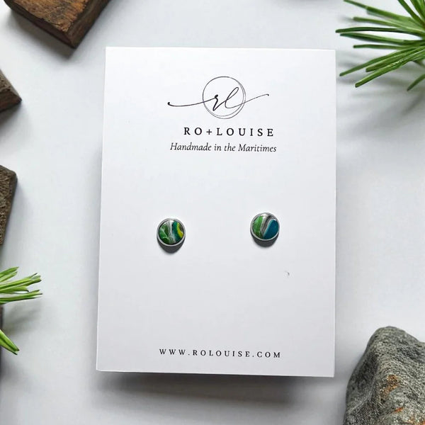 Jane Stud Earrings - Alberta Stone
