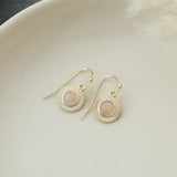 Rose Quartz Lila Earrings