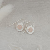 Rose Quartz Lila Earrings