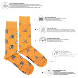 Men's Raccoon & Trash Can Socks
