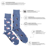 Men's Polar Bear and Penguin Socks