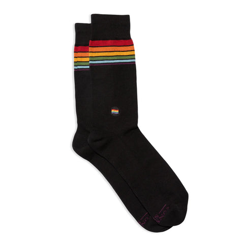 Socks that Save LGBTQ Lives (Classic Rainbow Stripes)