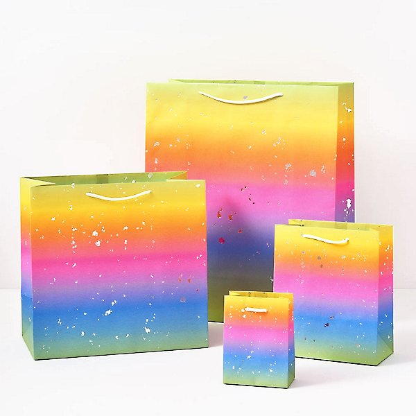Ombre Rainbow Fleck Gift Bag
