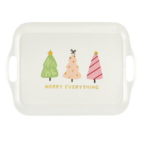 Merry Everything Bamboo Tray