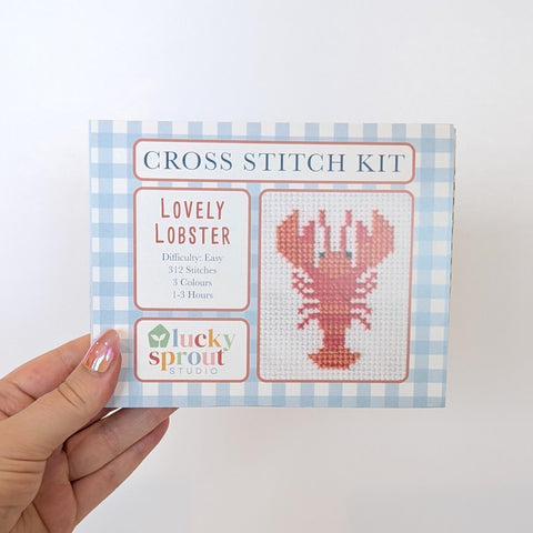 Cross Stitch Kit - Lovely Lobster