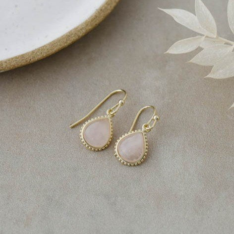 Paris Rose Quartz Earrings