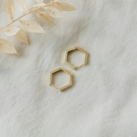 PentaGleam Hoop Earrings