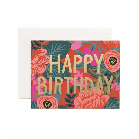 Set of 8 - Poppy Birthday Card
