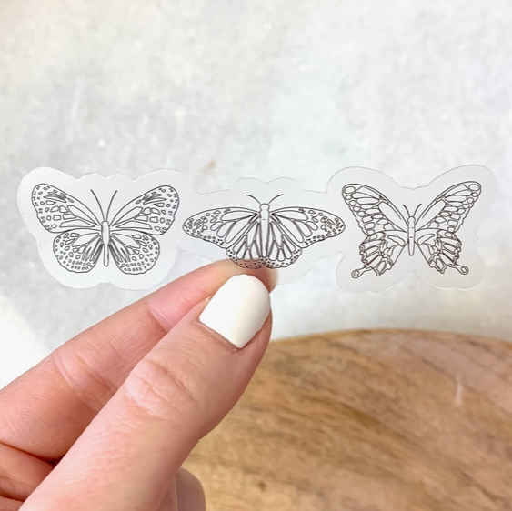 Clear Butterflies Series Sticker