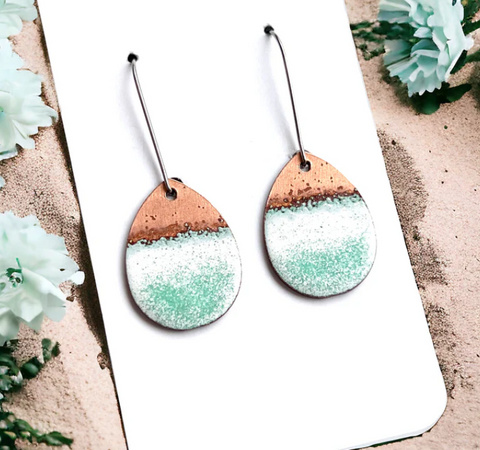 Seafoam Teardrop Earrings