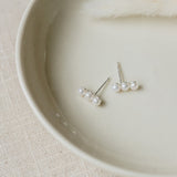 Pearl Trio Stud Earrings