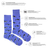 Men’s Humpback Whale & Orca Socks