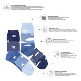Women's Plane & Cloud Socks