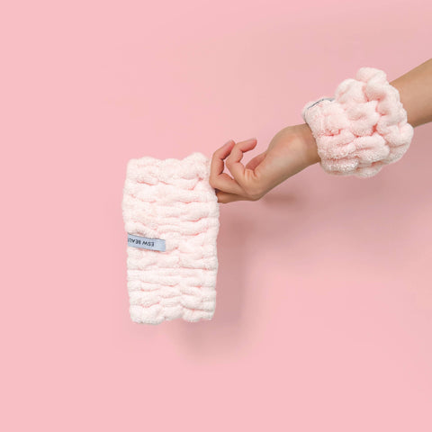 Skincare Headband & Wristbands (Set)