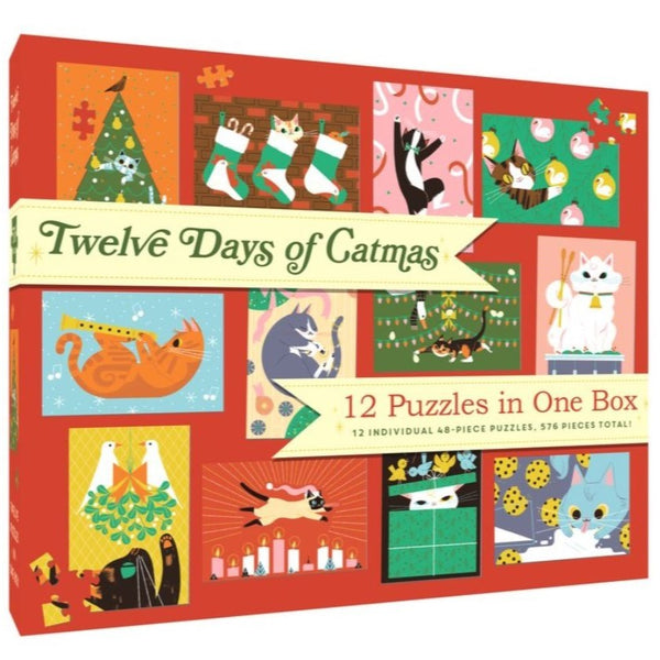 12 Puzzles in One Box: Twelve Days of Catmas